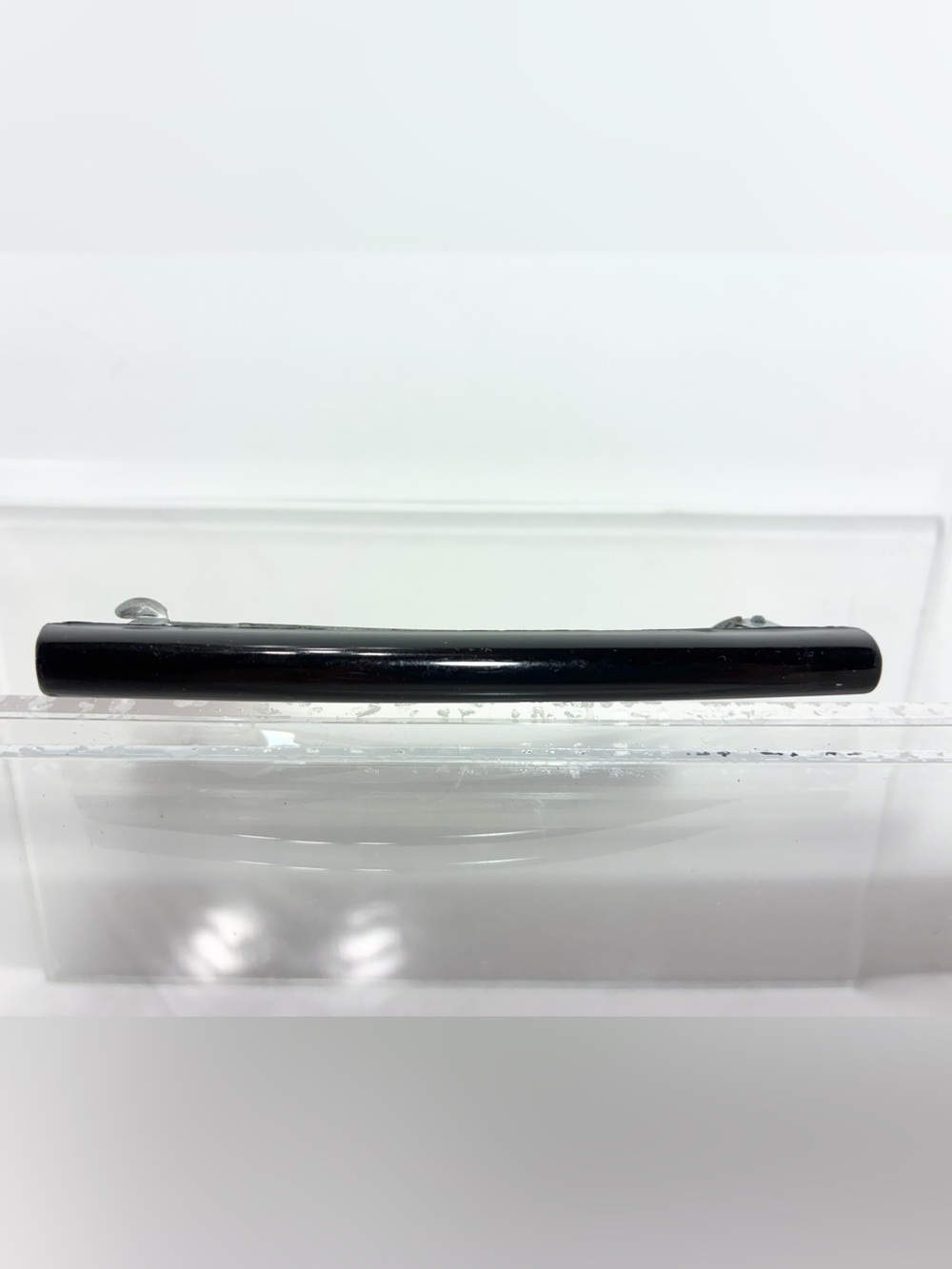 Y2K VTG Black Curved French Barrette Made in France 4”